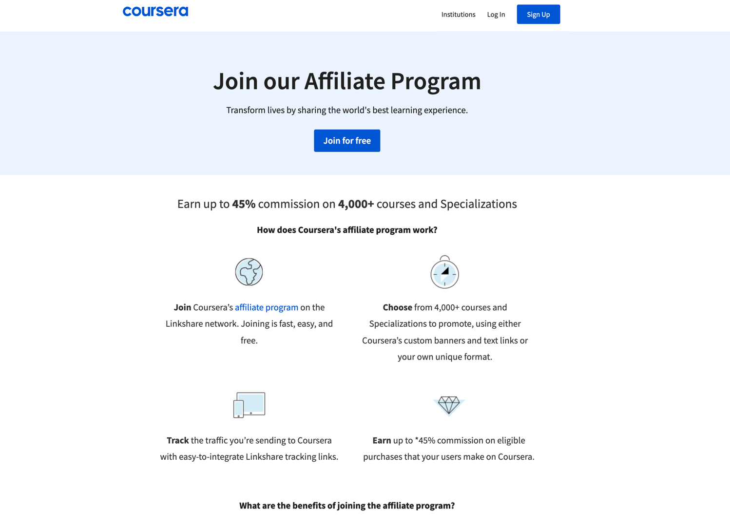 Coursera Affiliate Program