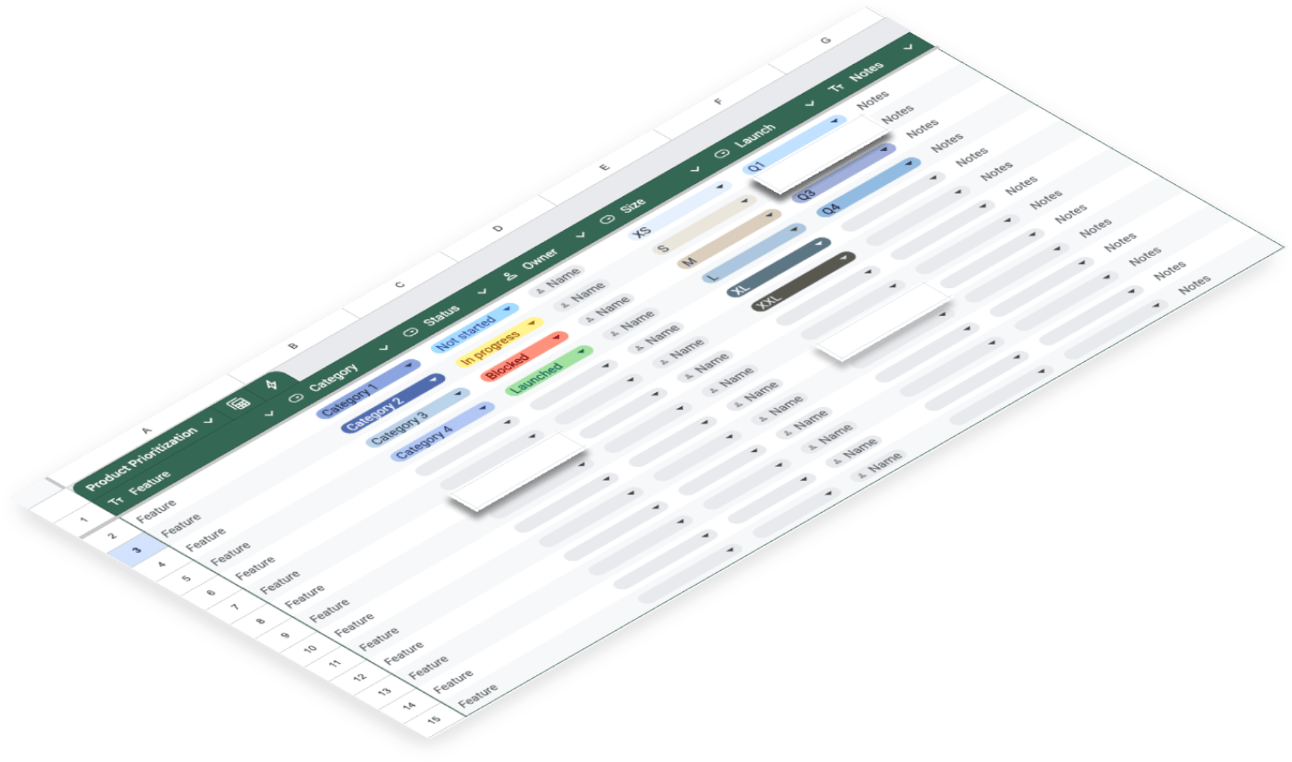 Automate data from spreadsheets