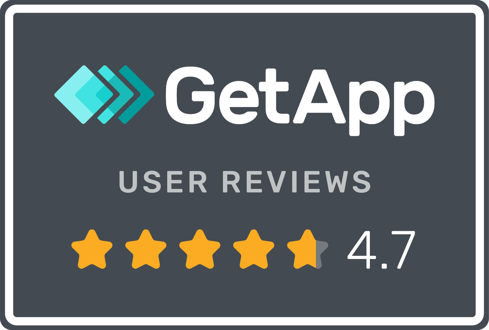 GetApp 4.7 Rating
