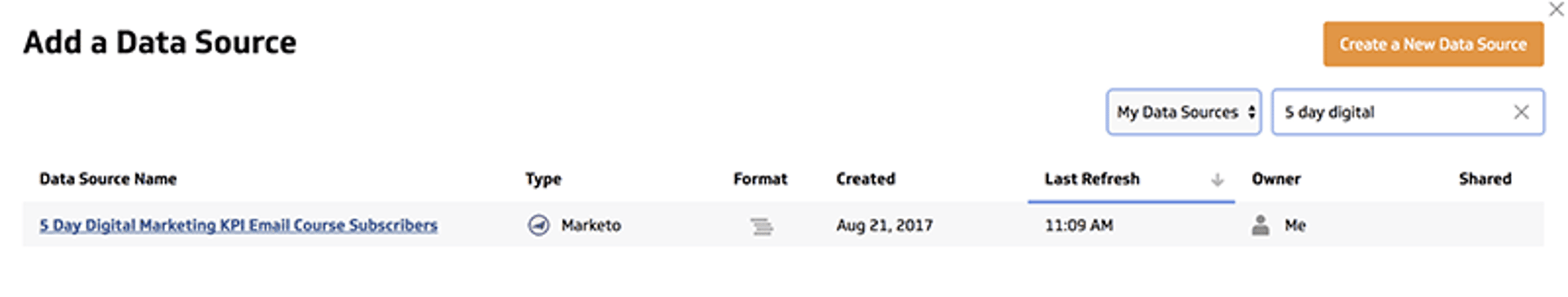 Klipfolio My Data Source