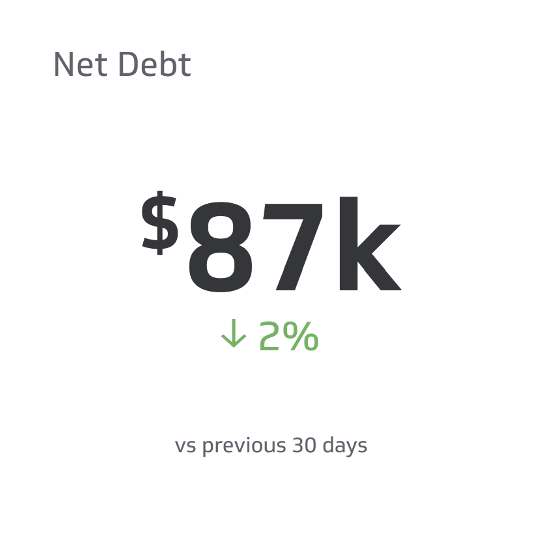 Related KPI Examples - Net Debt Metric
