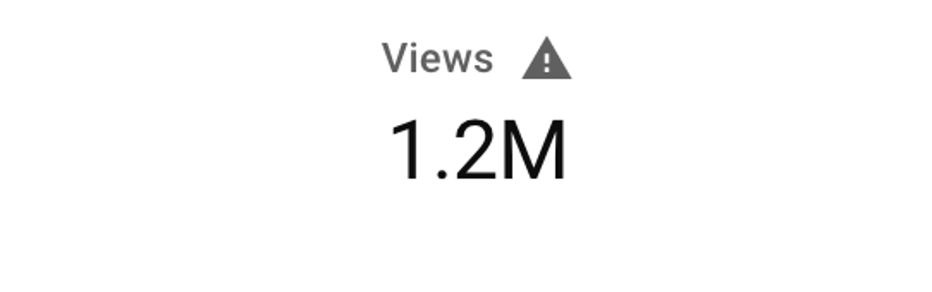 You Tube Analytics Views Metric